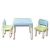 Kindergarten Table & 2 Chairs Set — Height-Adjustable Kids Study Desk (Ages 3–8)